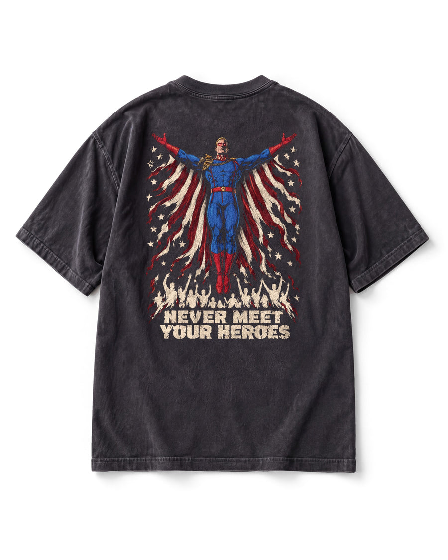Never Meet Your Heroes — Homelander Vintage Tee
