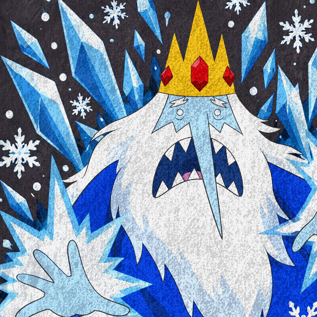 Cold Snap — Ice King Vintage Tee - print detail